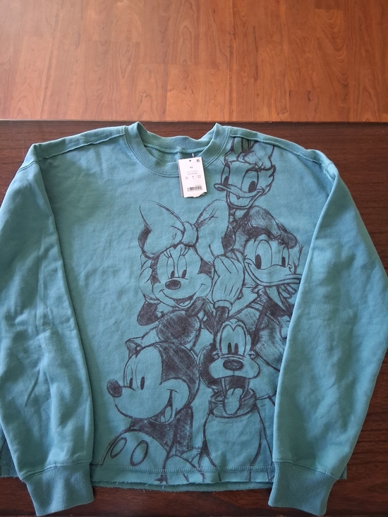 Disney Sweaters - Disney Teal Sketch Crewneck with Classic Character Artwork